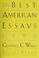 Cover of: The Best American essays.