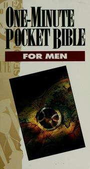 Cover of: One-minute pocket Bible for men by Mike Murdock