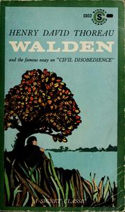 Cover of: Walden or Life in the woods and On the duty of civil disobedience by Henry David Thoreau