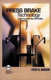 Cover of: Press brake technology by Steve D. Benson
