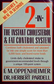 Cover of: 2-in-1: the instant cholesterol and fat control system