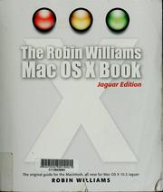 Cover of: The Robin Williams Mac OS X book: jaguar edition