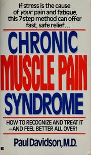 Cover of: Chronic muscle pain syndrome by Davidson, Paul