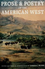 Cover of: Prose & poetry of the American West