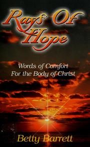 Cover of: Rays of hope: words of comfort for the body of Christ