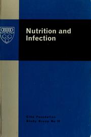 Cover of: Nutrition and infection. by Study Group on Nutrition and Infection London 1967.