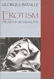Cover of: Erotism by Georges Bataille