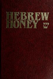 Cover of: Hebrew honey by Alfons Novak
