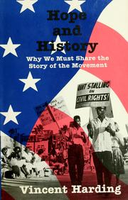 Cover of: Hope and history by Vincent Harding