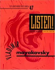 Cover of: Listen!: Early Poems, 1913-1918 (Pocket Poets Series)