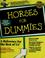 Cover of: Horses for dummies