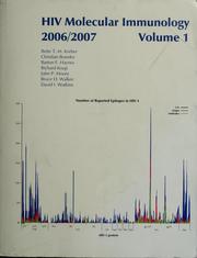 Cover of: HIV molecular immunology 2006/2007 by Bette Korber