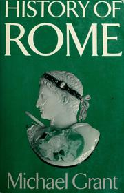Cover of: History of Rome by Michael Grant