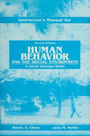 Cover of: Human behavior and the social environment: a social systems model