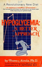 Cover of: Hypoglycemia by Paavo O. Airola