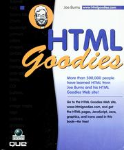Cover of: HTML goodies by Joe Burns