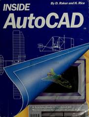 Cover of: Inside AutoCAD by Daniel Raker
