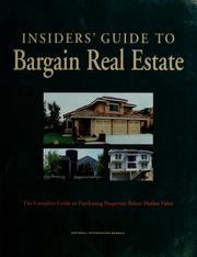 Insider's guide to bargain real estate by Cynthia Anderson