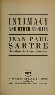 Cover of: Intimacy: and other stories