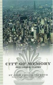 Cover of: City of Memory and Other Poems