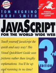 Cover of: JavaScript for the World Wide Web by Tom Negrino