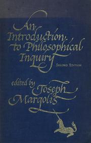 Cover of: An introduction to philosophical inquiry