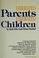 Cover of: Liberated parents/liberated children
