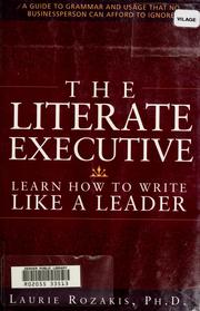 Cover of: The literate executive