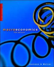 Cover of: Macroeconomics