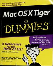 Cover of: Mac OS X Tiger for dummies