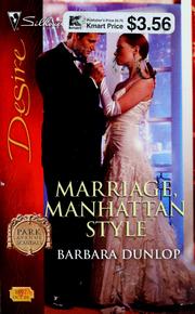 Cover of: Marriage, Manhattan style