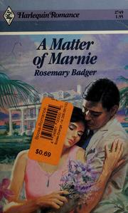 Cover of: Matter Of Marnie by Rosemary Badger
