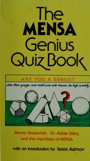 Cover of: The Mensa genius quiz book