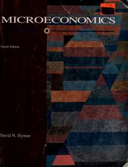 Cover of: Microeconomics by David N. Hyman