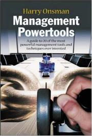Cover of: Management Powertools by Harry Onsman
