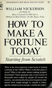 Cover of: Nickerson's New real estate guide: how to make a fortune today starting from scratch