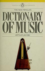 Cover of: The new Penguin dictionary of music