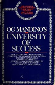 Cover of: Og Mandino's University of Success
