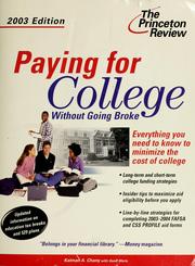 Cover of: Paying for college without going broke