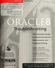 Cover of: Oracle 8 Troubleshooting