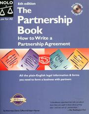 Cover of: The partnership book: how to write a partnership agreement