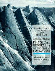 Cover of: Physical geography of the global environment by Harm J. de Blij