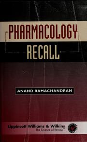 Cover of: Pharmacology recall