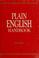 Cover of: Plain English handbook