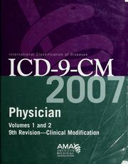 Cover of: Physician ICD-9-CM: International classification of diseases, 9th revision, clinical modification : volumes 1 and 2.