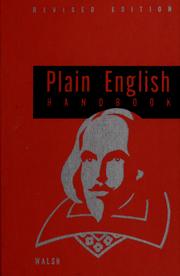Cover of: Plain English handbook by J. Martyn Walsh