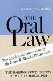 Cover of: The Oral Law