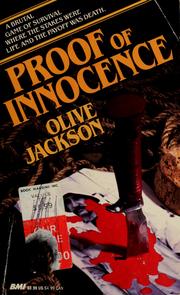 Cover of: Proof of innocence