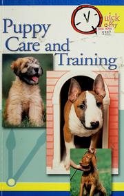 Cover of: Puppy care and training
