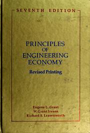 Cover of: Principles of engineering economy by Eugene Lodewick Grant